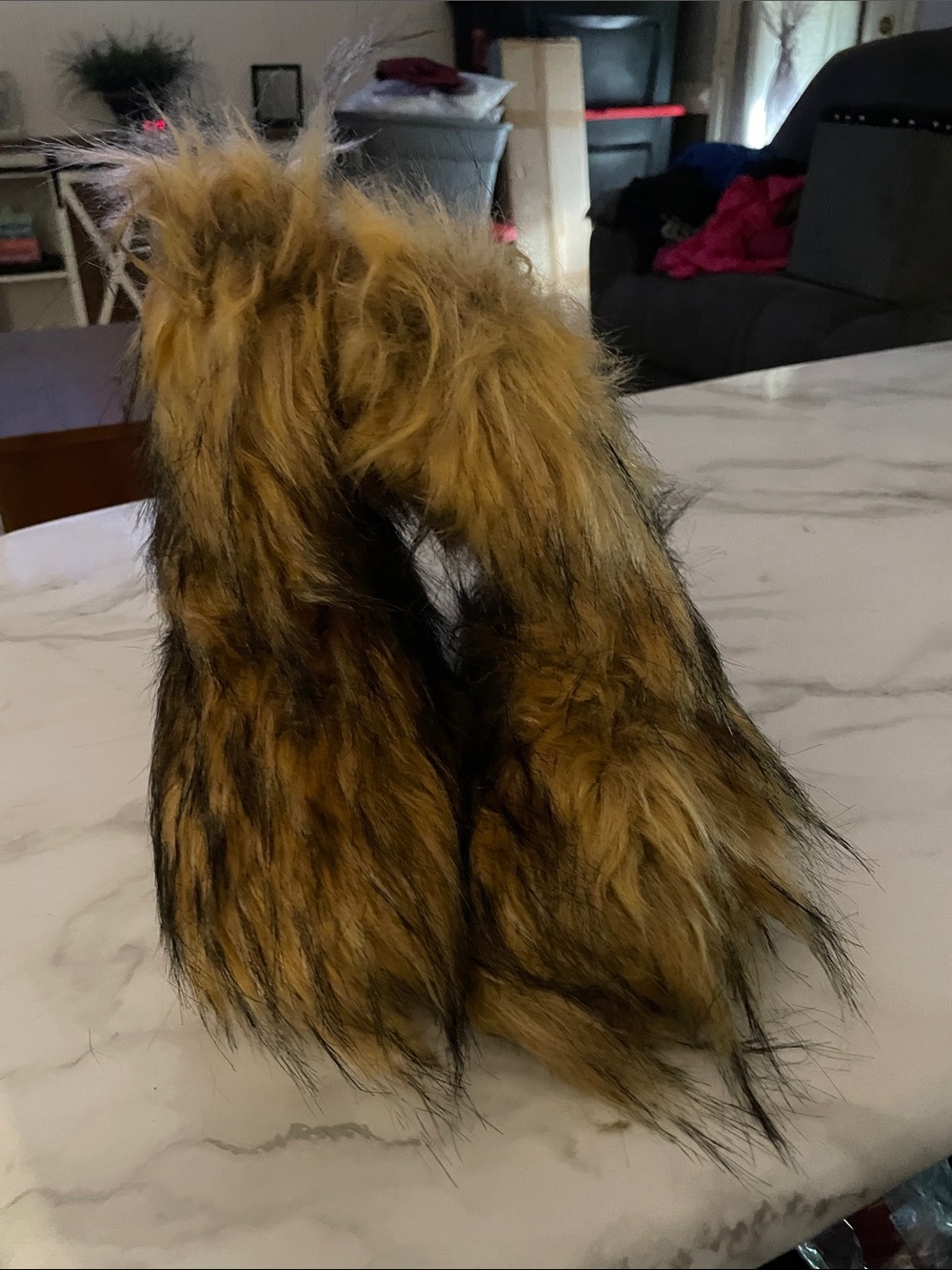 Furry boots